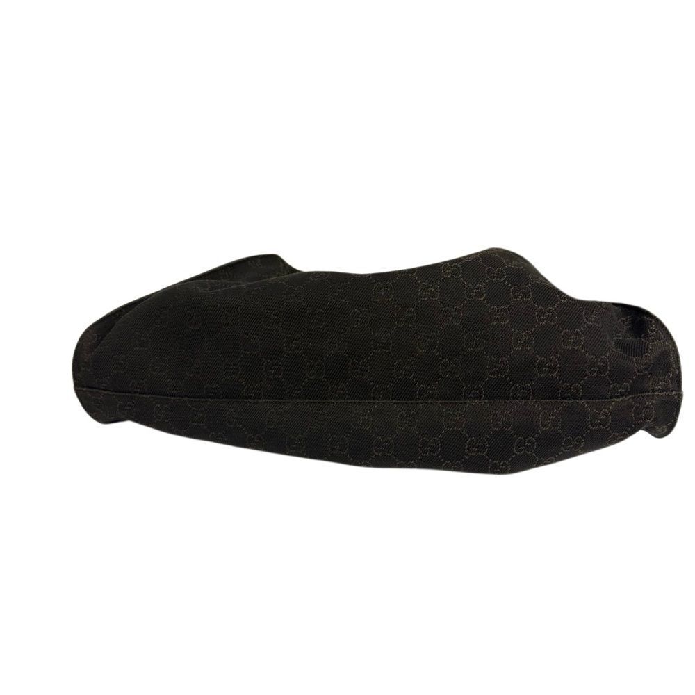 Gucci Black Hobo Bag with Signature Pattern - Picture 7 of 16